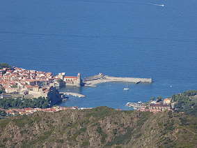 Hafen von Collioure am Mittelmeer